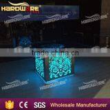 Foshan Furniture Square Led Dining Tables and Chairs for Hotels