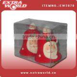 Bell Shape Santa Ceramic Decorative Salt and Pepper Shakers