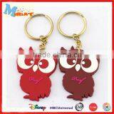 OEM Design Custom Logo Rubber Promotion Animal Keyring thumbnail-1