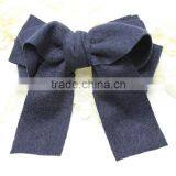 Fashion New Fall Wool Bow Clip,Large Wool Hair Bows thumbnail-3
