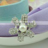 Fashionable Table Decoration & Accessories Type Rhinestones Flower Shape Wedding Napkin Ring thumbnail-1
