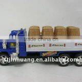 Plastic Friction Cask Truck Toy