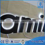 Outdoor Waterproof Matt Black Color 3D Backlit Acrylic Steel Letter Sign thumbnail-1