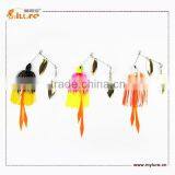 Skirt Spinner Bait Mental Fishing Lure Jig Head Spinning Fishing Lure thumbnail-2