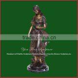 Garden Cast Bronze Lady Sculpture