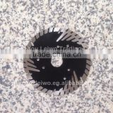 Convex Segmented Turbo Blade with Teeth Protection 5 inch (125 mm) Cutting Disc for Marble Granite Stone Concrete Ceramic Tiles