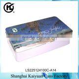 High Quality Rectangular Perfume Cookies Gift Tin Can Box