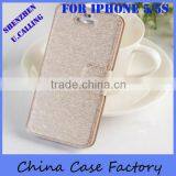 Royal Quality Leather Wallet Case For IPhone 5 5S,Small Order Accept! thumbnail-2