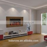 modern electric fireplace with led flame