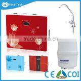 household RO reverse osmosis system water purifier filter cabinet with LED display and case