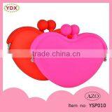High Quality Heart Shaped Friendly Silicone Customized Coin Wallet thumbnail-2