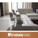 New Style Indoor Furniture Leather Corner Sofa Set Designs 2016 thumbnail-2
