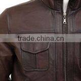 Short Customized Luxury Lambskin Leather Jacket for Men thumbnail-3