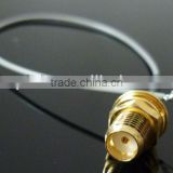 RF Cable Assembly SMA Female bulkhead to Split end 1.13mm cable