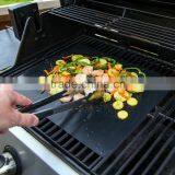 Teflon Fiberglass Fabric Used as BBQ GRILL MAT PROTECTER----heavy Duty Black Baking Mat