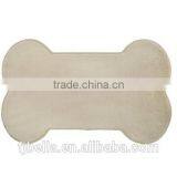 Dog Bone Shape Memory Foam Pet Mat -Tan thumbnail-1