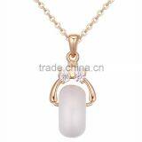 2015 Copper Plating of Gold Necklaces Zircon AAA Micro - Love Carol for Couples thumbnail-4