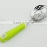 Cooking Gadget Stainless Steel Strainer With Soft Plastic Handle thumbnail-3