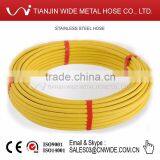 1/2" 3/4" 1" Yellow Color PE Cover 304 Steel Bellows Gas Pipe thumbnail-1