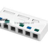 6 Ports Empty Surface Mount Box