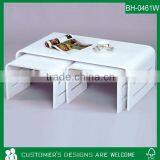 Bentwood Coffee Table, White Coffee Table, Lacquer Coffee Table