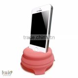 Macaron Silicone Foldable Amplifier Stand for iPhone,mobil phone holder