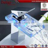 2015 Latest Sunshine Color Light Basin Faucet, Bathtub Whirlpool Waterfall Faucet, Basin Single Handle Led Faucet Light thumbnail-2