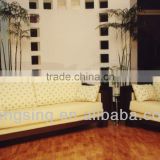 living room wooden cushion upholstery fabric sofa set