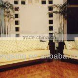 Living Room Wooden Cushion Upholstery Fabric Sofa Set