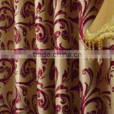 customized window curtain fabric, jacquard fabirc 029 fire retardant blackout fabric for bedroom
