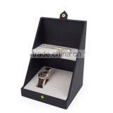 Chinese Factories Wholesale Custom High-grade PU Leather Watch Box, Black Fashion Beautiful Gift Box thumbnail-2
