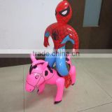 Custom logo printed New design inflatable horse toys for kids play,pink horse for girls
