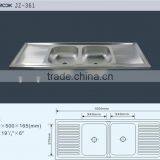 Factory Supply 150x50cm Stainless Steel Kicthen Sink,sink,basin Sink thumbnail-2