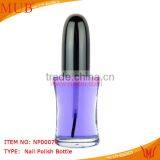 2014 the New Design Fancy Black Cap Nail Polish Empty Glass Bottle Wholesale thumbnail-1