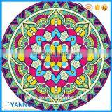 Large Round Donut Beach Towel Cotton Print For Stand by Custom thumbnail-3