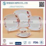 Fancy Ceramic Porcelain Square Dinnerware Set thumbnail-1