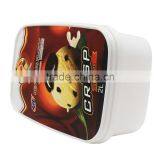 IML Rectangular Disposable Plastic Food Containers With Lids, IML Ice Cream Packaging Design thumbnail-2