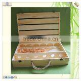 New Luxury High Quality Craft Wine Beer Liquor Display Wooden Box thumbnail-5