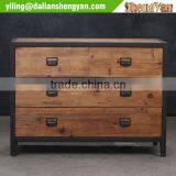 Metal&Wood Mixed 3 Drawers Chest, Cabinet thumbnail-2