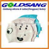 Waterproof Print Silicone Swimming Cap for Kids thumbnail-2
