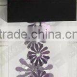 3D Wall Decor Silver and Purple Flowers Mirror Stickers thumbnail-1