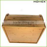 Bamboo Large Storage Box for Bread/ Bread Box Homex-BSCI thumbnail-2