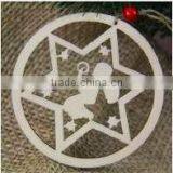 MDF Christmas Hanging Stars With Angel thumbnail-1