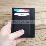 Customize Simple Style Wholesale Business Genuine Leather RFID Blocking Card Holder thumbnail-2