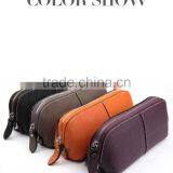 The First Layer of Leather Makeup Bag Ladies Hand Bag South Korean Portable Travel Package thumbnail-4