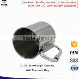 New Products ! OEM Single Wall Travel Mug Stainless Steel thumbnail-3