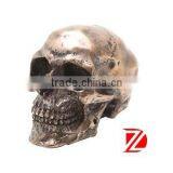 Bronze Skull Bust Statue for Indoor Decor thumbnail-1