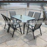 Cheap Folding Chairs and Square Table Garden Set thumbnail-1