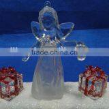 Clear Acrylic Led Color Changing Music Angel for Decoration thumbnail-3