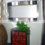 Indoor Hanging Water Wall Stainless Steel Led Bathroom Mirror thumbnail-2